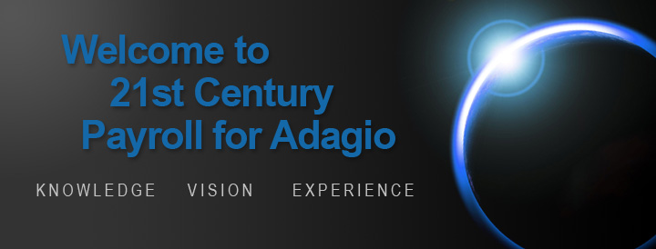 Welcome to 21st Century Payroll for Adagio