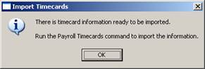 Import Timecard 1