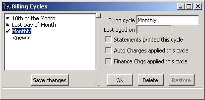 Configure Billing Cycles